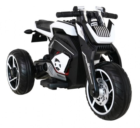 Motor Future na akumulator dla dzieci Biały + Panel audio + Wolny Start + Koła EVA Motor Future na akumulator dla dzieci Biały + Panel audio + Wolny Start + Koła EVA