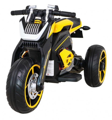 Motor Future na akumulator dla dzieci Żółty + Panel audio + Wolny Start + Koła EVA Motor Future na akumulator dla dzieci Żółty + Panel audio + Wolny Start + Koła EVA
