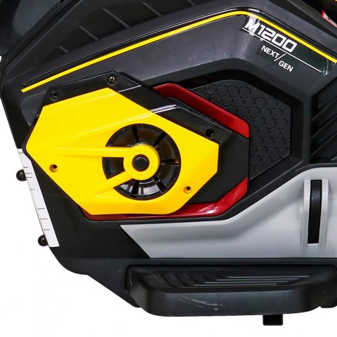 Motor Future na akumulator dla dzieci Żółty + Panel audio + Wolny Start + Koła EVA Motor Future na akumulator dla dzieci Żółty + Panel audio + Wolny Start + Koła EVA