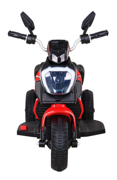 Motorek Fast Tourist na akumulator dla dzieci Czerwony + Audio + Światła + Ekoskóra Motorek Fast Tourist na akumulator dla dzieci Czerwony + Audio + Światła + Ekoskóra