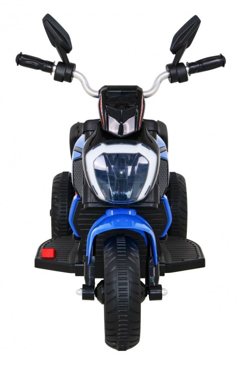 Motorek Fast Tourist na akumulator dla dzieci Niebieski + Audio + Światła + Ekoskóra Motorek Fast Tourist na akumulator dla dzieci Niebieski + Audio + Światła + Ekoskóra