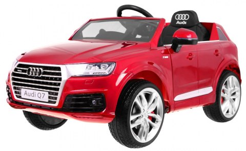 Audi Q7 Quattro S-Line na akumulator Lakier Czerwony + Pilot + Wolny Start + EVA + Radio MP3 Audi Q7 Quattro S-Line na akumulator Lakier Czerwony + Pilot + Wolny Start + EVA + Radio MP3