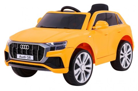 Audi Q8 Lift na akumulator dla dzieci Żółty + Pilot + EVA + Wolny Start + MP3 USB + LED Audi Q8 Lift na akumulator dla dzieci Żółty + Pilot + EVA + Wolny Start + MP3 USB + LED