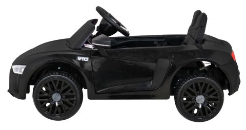 Audi R8 na akumulator dla dzieci Czarny + Pilot + EVA + Wolny Start + MP3 LED Audi R8 na akumulator dla dzieci Czarny + Pilot + EVA + Wolny Start + MP3 LED