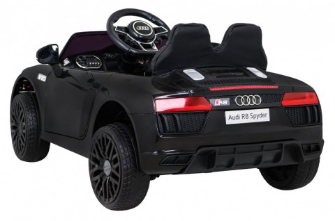 Audi R8 na akumulator dla dzieci Czarny + Pilot + EVA + Wolny Start + MP3 LED Audi R8 na akumulator dla dzieci Czarny + Pilot + EVA + Wolny Start + MP3 LED