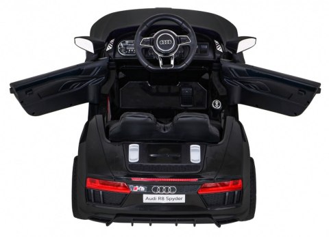 Audi R8 na akumulator dla dzieci Czarny + Pilot + EVA + Wolny Start + MP3 LED Audi R8 na akumulator dla dzieci Czarny + Pilot + EVA + Wolny Start + MP3 LED