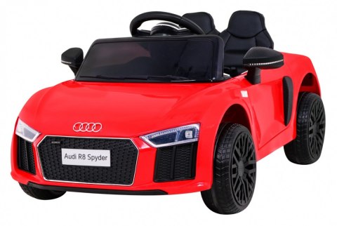 Audi R8 na akumulator dla dzieci Czerwony + Pilot + EVA + Wolny Start + MP3 LED Audi R8 na akumulator dla dzieci Czerwony + Pilot + EVA + Wolny Start + MP3 LED