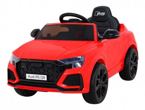 Audi RS Q8 Autko na akumulator Czerwony + Pilot + Wolny Start + EVA + LED + MP3 USB Audi RS Q8 Autko na akumulator Czerwony + Pilot + Wolny Start + EVA + LED + MP3 USB