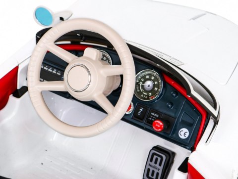 Autko BMW 507 Retro elektryczne dla dzieci Biały + Audio LED + Pilot + Ekoskóra + EVA + Wolny Start Autko BMW 507 Retro elektryczne dla dzieci Biały + Audio LED + Pilot + Ekoskóra + EVA + Wolny Start