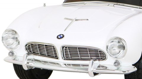 Autko BMW 507 Retro elektryczne dla dzieci Biały + Audio LED + Pilot + Ekoskóra + EVA + Wolny Start Autko BMW 507 Retro elektryczne dla dzieci Biały + Audio LED + Pilot + Ekoskóra + EVA + Wolny Start