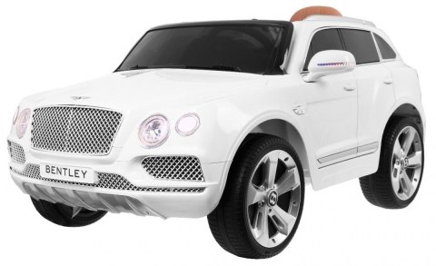 Auto na akumulator Bentley Bentayga dla dzieci Biały + Koła EVA + Radio MP3 + Pilot Auto na akumulator Bentley Bentayga dla dzieci Biały + Koła EVA + Radio MP3 + Pilot