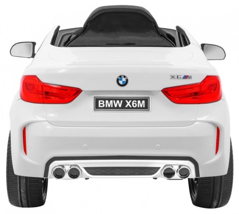 BMW X6M Elektryczne Autko dla dzieci Biały + Pilot + EVA + Wolny Start + Panel audio + LED BMW X6M Elektryczne Autko dla dzieci Biały + Pilot + EVA + Wolny Start + Panel audio + LED
