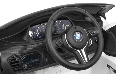 BMW X6M Elektryczne Autko dla dzieci Biały + Pilot + EVA + Wolny Start + Panel audio + LED BMW X6M Elektryczne Autko dla dzieci Biały + Pilot + EVA + Wolny Start + Panel audio + LED