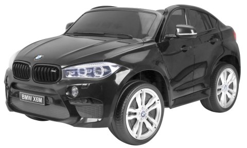 BMW X6M XXL dla 2 dzieci Czarny + Pilot + Ekoskóra + Pasy + Wolny Start + MP3 USB + LED BMW X6M XXL dla 2 dzieci Czarny + Pilot + Ekoskóra + Pasy + Wolny Start + MP3 USB + LED