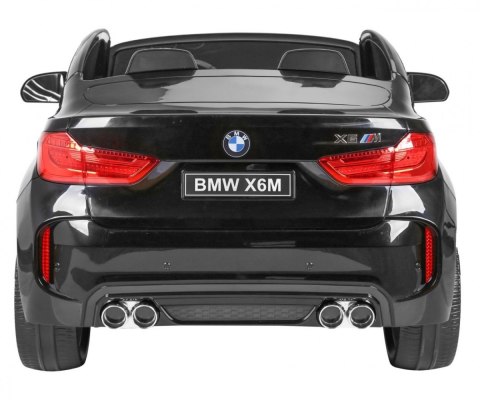 BMW X6M XXL dla 2 dzieci Czarny + Pilot + Ekoskóra + Pasy + Wolny Start + MP3 USB + LED BMW X6M XXL dla 2 dzieci Czarny + Pilot + Ekoskóra + Pasy + Wolny Start + MP3 USB + LED