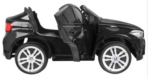 BMW X6M XXL dla 2 dzieci Czarny + Pilot + Ekoskóra + Pasy + Wolny Start + MP3 USB + LED BMW X6M XXL dla 2 dzieci Czarny + Pilot + Ekoskóra + Pasy + Wolny Start + MP3 USB + LED