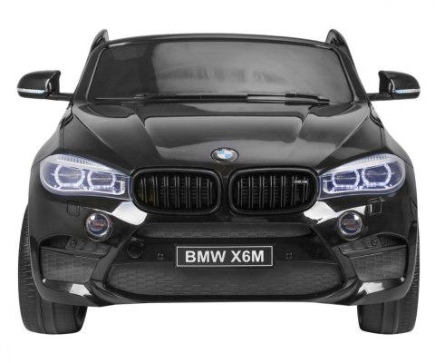 BMW X6M XXL dla 2 dzieci Czarny + Pilot + Ekoskóra + Pasy + Wolny Start + MP3 USB + LED BMW X6M XXL dla 2 dzieci Czarny + Pilot + Ekoskóra + Pasy + Wolny Start + MP3 USB + LED