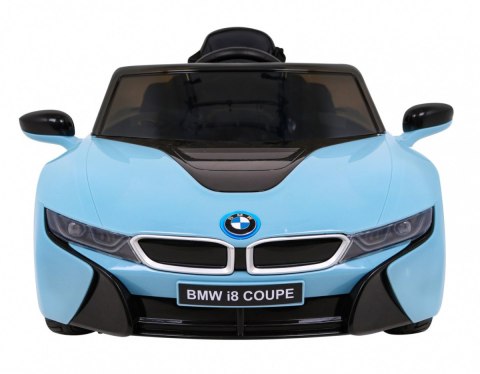 BMW I8 Lift Auto na akumulator Niebieski + Pilot + Wolny Start + 3-pkt pasy + MP3 USB + LED BMW I8 Lift Auto na akumulator Niebieski + Pilot + Wolny Start + 3-pkt pasy + MP3 USB + LED