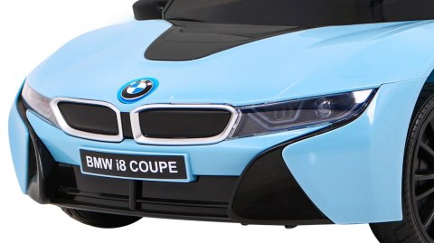 BMW I8 Lift Auto na akumulator Niebieski + Pilot + Wolny Start + 3-pkt pasy + MP3 USB + LED BMW I8 Lift Auto na akumulator Niebieski + Pilot + Wolny Start + 3-pkt pasy + MP3 USB + LED