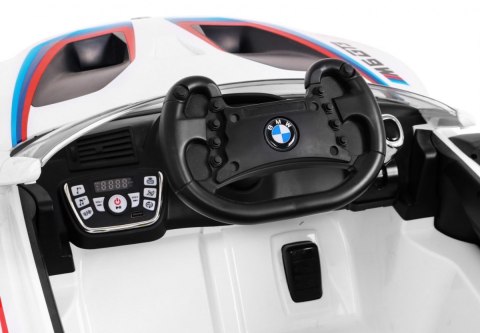 BMW M6 GT3 Auto na akumulator dla dzieci Biały + Nawiew powietrza + Dźwięki MP3 Światła + Pilot BMW M6 GT3 Auto na akumulator dla dzieci Biały + Nawiew powietrza + Dźwięki MP3 Światła + Pilot