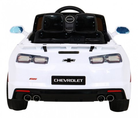 Chevrolet Camaro 2SS na akumulator Biały + Pilot + Koła EVA + Wolny Start + Dźwięki Światła Chevrolet Camaro 2SS na akumulator Biały + Pilot + Koła EVA + Wolny Start + Dźwięki Światła