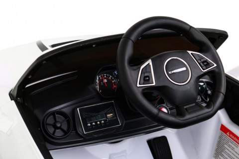 Chevrolet Camaro 2SS na akumulator Biały + Pilot + Koła EVA + Wolny Start + Dźwięki Światła Chevrolet Camaro 2SS na akumulator Biały + Pilot + Koła EVA + Wolny Start + Dźwięki Światła