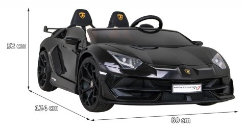 Lamborghini SVJ DRIFT dla 2 dzieci Czarny + Funkcja driftu + Pilot + MP3 LED + Wolny Start Lamborghini SVJ DRIFT dla 2 dzieci Czarny + Funkcja driftu + Pilot + MP3 LED + Wolny Start