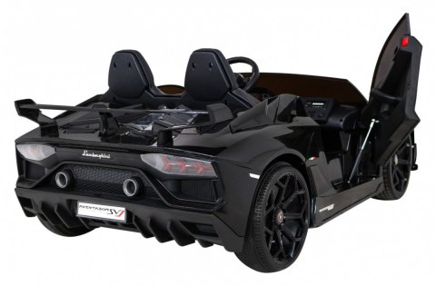 Lamborghini SVJ DRIFT dla 2 dzieci Czarny + Funkcja driftu + Pilot + MP3 LED + Wolny Start Lamborghini SVJ DRIFT dla 2 dzieci Czarny + Funkcja driftu + Pilot + MP3 LED + Wolny Start