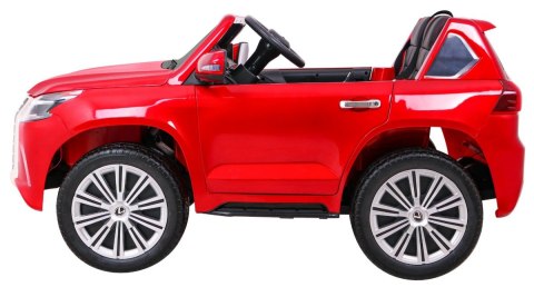 Lexus LX570 Lakierowane Autko dla 2 dzieci Czerwony + Pilot + Koła EVA + Radio MP3 LED Lexus LX570 Lakierowane Autko dla 2 dzieci Czerwony + Pilot + Koła EVA + Radio MP3 LED