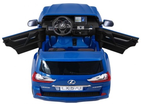 Lexus LX570 Lakierowane Autko dla 2 dzieci Niebieski + Pilot + Koła EVA + Radio MP3 LED Lexus LX570 Lakierowane Autko dla 2 dzieci Niebieski + Pilot + Koła EVA + Radio MP3 LED