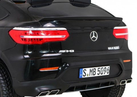 Auto Mercedes GLC 63S dla dzieci Czarny + Napęd 4x4 + MP4 + LED + Ekoskóra + Wolny Start + EVA Auto Mercedes GLC 63S dla dzieci Czarny + Napęd 4x4 + MP4 + LED + Ekoskóra + Wolny Start + EVA