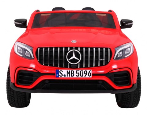 Auto Mercedes GLC 63S dla dzieci Czerwony + Napęd 4x4 + MP4 + LED + Ekoskóra + Wolny Start + EVA Auto Mercedes GLC 63S dla dzieci Czerwony + Napęd 4x4 + MP4 + LED + Ekoskóra + Wolny Start + EVA