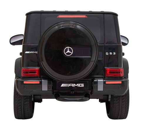 Mercedes AMG G63 dla dzieci Czarny + Pilot + MP3 LED + Wolny Start + EVA + Pasy Mercedes AMG G63 dla dzieci Czarny + Pilot + MP3 LED + Wolny Start + EVA + Pasy