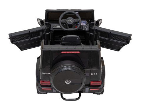 Mercedes AMG G63 dla dzieci Czarny + Pilot + MP3 LED + Wolny Start + EVA + Pasy Mercedes AMG G63 dla dzieci Czarny + Pilot + MP3 LED + Wolny Start + EVA + Pasy