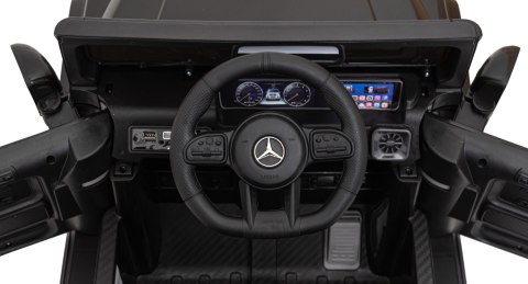 Mercedes AMG G63 dla dzieci Czarny + Pilot + MP3 LED + Wolny Start + EVA + Pasy Mercedes AMG G63 dla dzieci Czarny + Pilot + MP3 LED + Wolny Start + EVA + Pasy