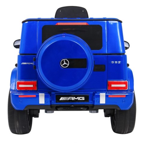 Mercedes AMG G63 dla dzieci Lakier Niebieski + Pilot + MP3 LED + Wolny Start + EVA + Pasy Mercedes AMG G63 dla dzieci Lakier Niebieski + Pilot + MP3 LED + Wolny Start + EVA + Pasy