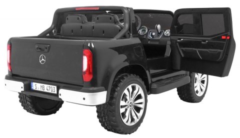Mercedes Benz X-Class dla dzieci Czarny + Pilot + Napęd 4x4 + MP4 + Bagażnik + LED + EVA Mercedes Benz X-Class dla dzieci Czarny + Pilot + Napęd 4x4 + MP4 + Bagażnik + LED + EVA