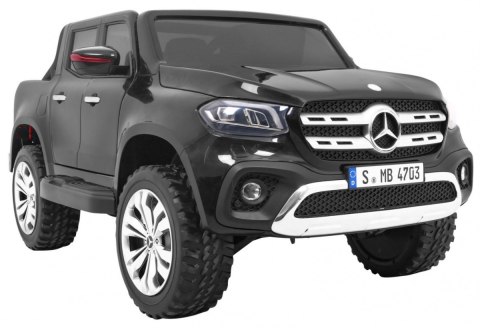 Mercedes Benz X-Class dla dzieci Czarny + Pilot + Napęd 4x4 + MP4 + Bagażnik + LED + EVA Mercedes Benz X-Class dla dzieci Czarny + Pilot + Napęd 4x4 + MP4 + Bagażnik + LED + EVA