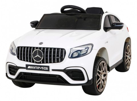 Mercedes Benz GLC63S dla dzieci Biały + Pilot + Napęd 4x4 + MP3 LED + EVA + Wolny Start Mercedes Benz GLC63S dla dzieci Biały + Pilot + Napęd 4x4 + MP3 LED + EVA + Wolny Start