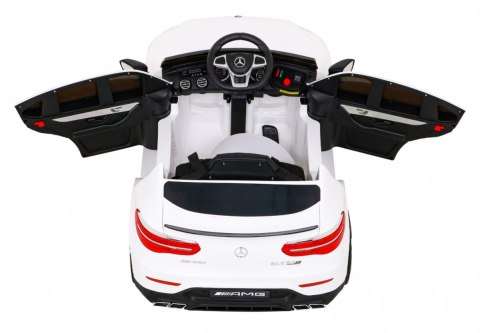 Mercedes Benz GLC63S dla dzieci Biały + Pilot + Napęd 4x4 + MP3 LED + EVA + Wolny Start Mercedes Benz GLC63S dla dzieci Biały + Pilot + Napęd 4x4 + MP3 LED + EVA + Wolny Start