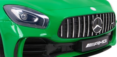 Mercedes-Benz GT R dla dzieci Lakier Zielony + Napęd 4x4 + Nawiew powietrza + Pilot + EVA + MP3 LED Mercedes-Benz GT R dla dzieci Lakier Zielony + Napęd 4x4 + Nawiew powietrza + Pilot + EVA + MP3 LED
