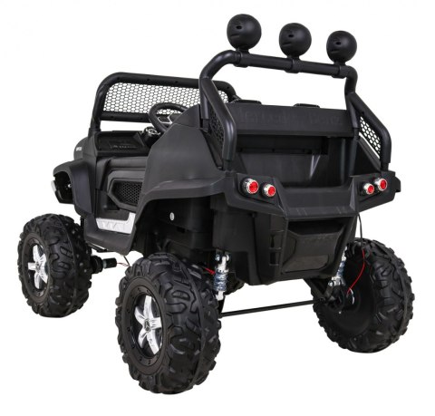 Mercedes Benz Unimog dla dzieci Czarny + Napęd 4x4 + Pilot + Bagażnik + Wolny Start + MP3 LED Mercedes Benz Unimog dla dzieci Czarny + Napęd 4x4 + Pilot + Bagażnik + Wolny Start + MP3 LED