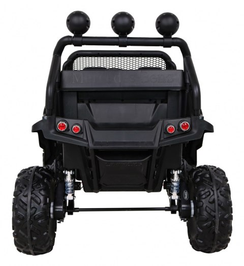 Mercedes Benz Unimog dla dzieci Czarny + Napęd 4x4 + Pilot + Bagażnik + Wolny Start + MP3 LED Mercedes Benz Unimog dla dzieci Czarny + Napęd 4x4 + Pilot + Bagażnik + Wolny Start + MP3 LED