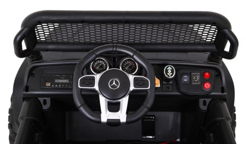 Mercedes Benz Unimog dla dzieci Czarny + Napęd 4x4 + Pilot + Bagażnik + Wolny Start + MP3 LED Mercedes Benz Unimog dla dzieci Czarny + Napęd 4x4 + Pilot + Bagażnik + Wolny Start + MP3 LED