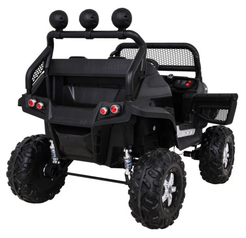 Mercedes Benz Unimog dla dzieci Czarny + Napęd 4x4 + Pilot + Bagażnik + Wolny Start + MP3 LED Mercedes Benz Unimog dla dzieci Czarny + Napęd 4x4 + Pilot + Bagażnik + Wolny Start + MP3 LED