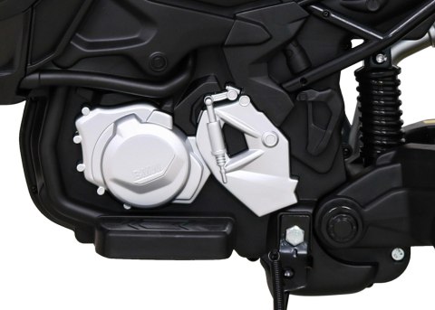 Motor BMW F850 GS na akumulator dla dzieci Biały + Kółka pomocnicze + Audio LED + Wolny Start + EVA Motor BMW F850 GS na akumulator dla dzieci Biały + Kółka pomocnicze + Audio LED + Wolny Start + EVA