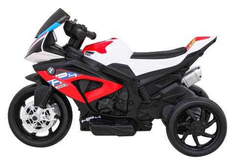 Motor BMW HP4 na akumulator dla dzieci Czerwony + 3 Koła + LED + MP3 USB + Ekoskóra Motor BMW HP4 na akumulator dla dzieci Czerwony + 3 Koła + LED + MP3 USB + Ekoskóra