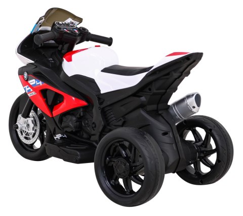 Motor BMW HP4 na akumulator dla dzieci Czerwony + 3 Koła + LED + MP3 USB + Ekoskóra Motor BMW HP4 na akumulator dla dzieci Czerwony + 3 Koła + LED + MP3 USB + Ekoskóra