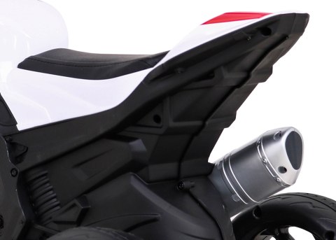 Motor BMW HP4 na akumulator dla dzieci Czerwony + 3 Koła + LED + MP3 USB + Ekoskóra Motor BMW HP4 na akumulator dla dzieci Czerwony + 3 Koła + LED + MP3 USB + Ekoskóra