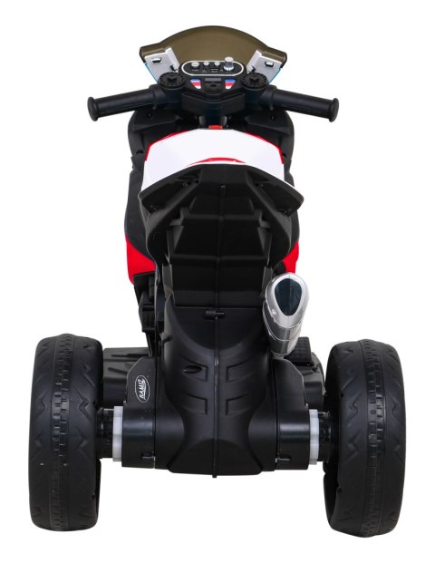 Motor BMW HP4 na akumulator dla dzieci Czerwony + 3 Koła + LED + MP3 USB + Ekoskóra Motor BMW HP4 na akumulator dla dzieci Czerwony + 3 Koła + LED + MP3 USB + Ekoskóra